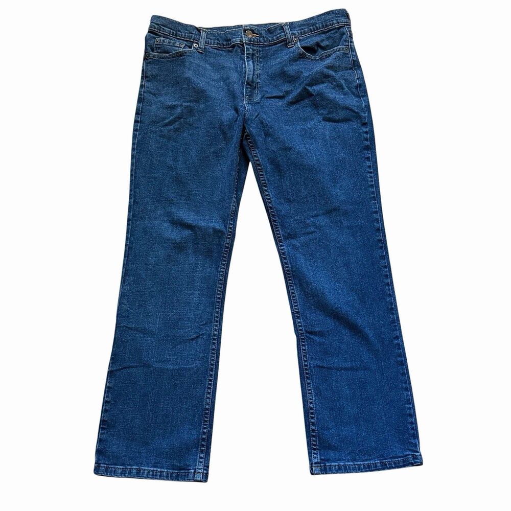 Members Mark Jeans Men's Tag 38x30 Actual 37x28 Straight Fit Stretch Denim Blue